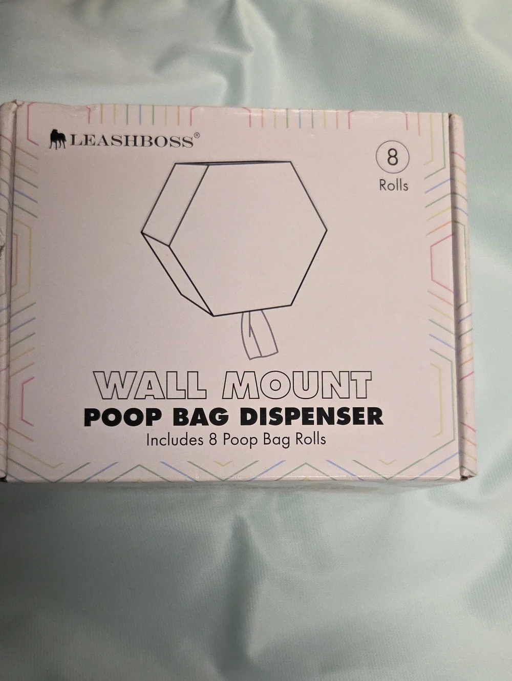 Wall Mount Poop Bag Dispenser - White